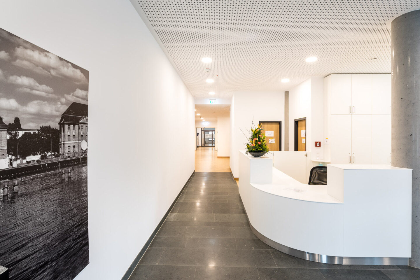 Empfangsbereich der Westklinik Dahlem